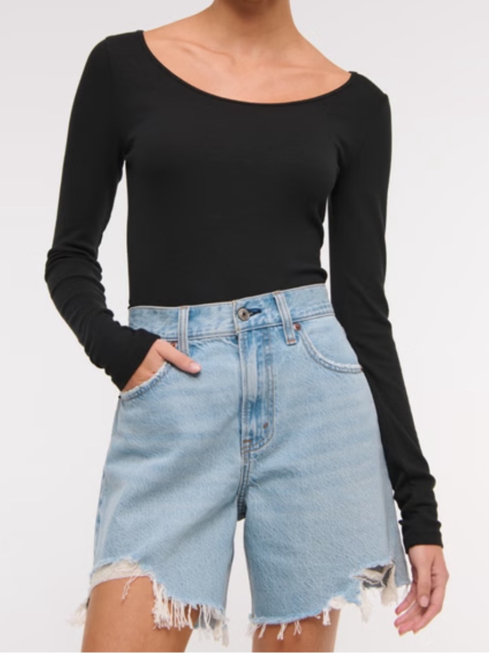 Abercrombie & Fitch High Rise Loose Shorts